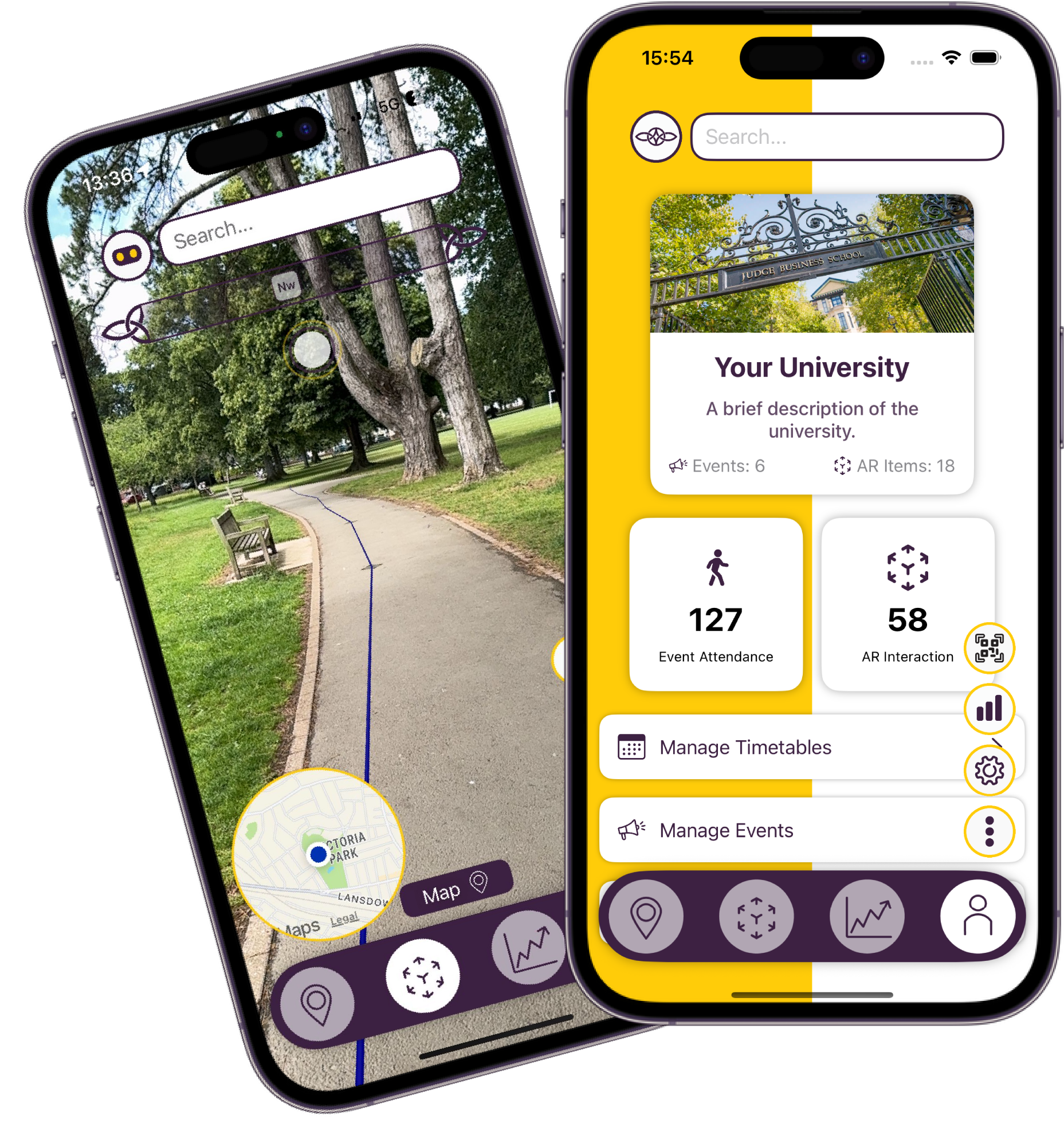 Campus map illustration